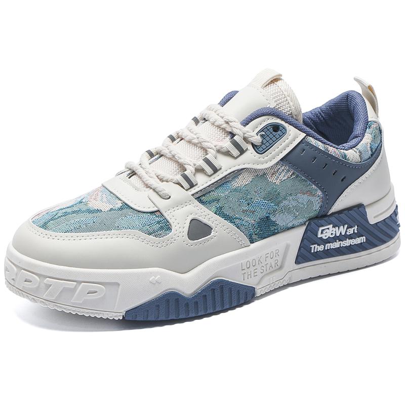 Модная повседневная обувь с круглым носком, шнурками, на платформе, кроссовки для отдыха на открытом воздухе, удобные, универсальные, эластичные, дышащие, модная модель на весну и осень