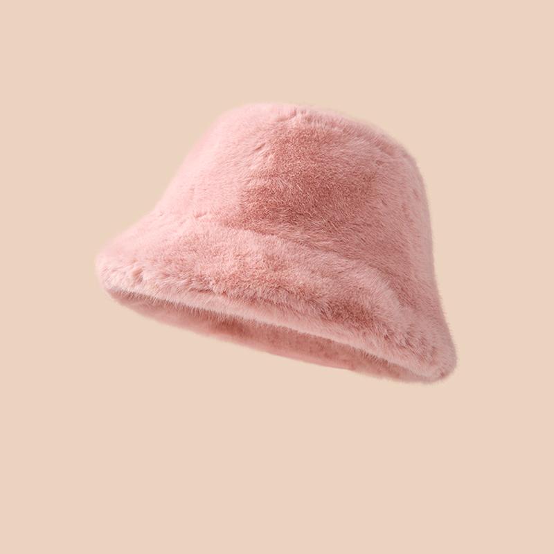 1 шт. ashion Панама с пушистым мехом, теплая зимняя рыбацкая шапка, однотонная панама