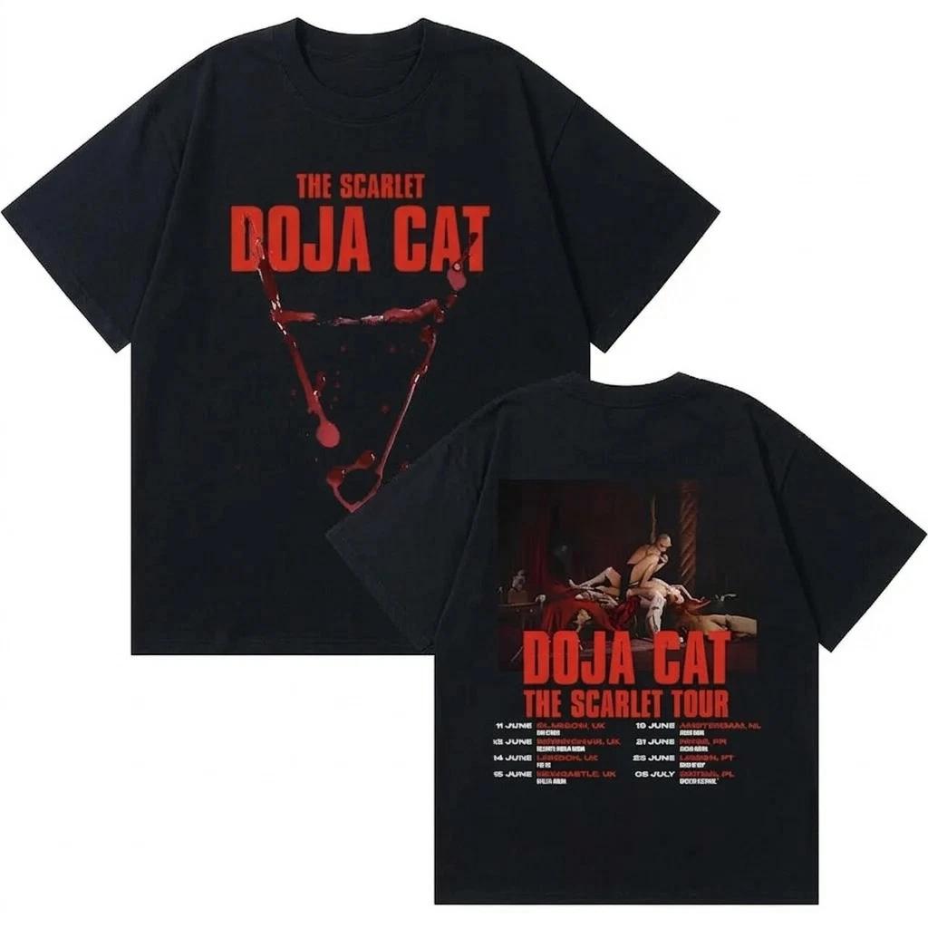 Новая черная футболка Doja Cat Planet Her с двусторонней печатью NT166 БЕСПЛАТНАЯ ДОСТАВКА