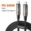 Toocki 240 В USB C на Type C Кабель PD3.1 48 В 5 А Супер Быстрая Зарядка Кабель Type C для 15 Samsung S23 Huawei Macbook