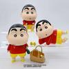 Аниме фигурка Crayon Shin-chan в лежачем положении, милая мультяшная кукла-модель для украшения рабочего стола и салона автомобиля, сделано в стране.