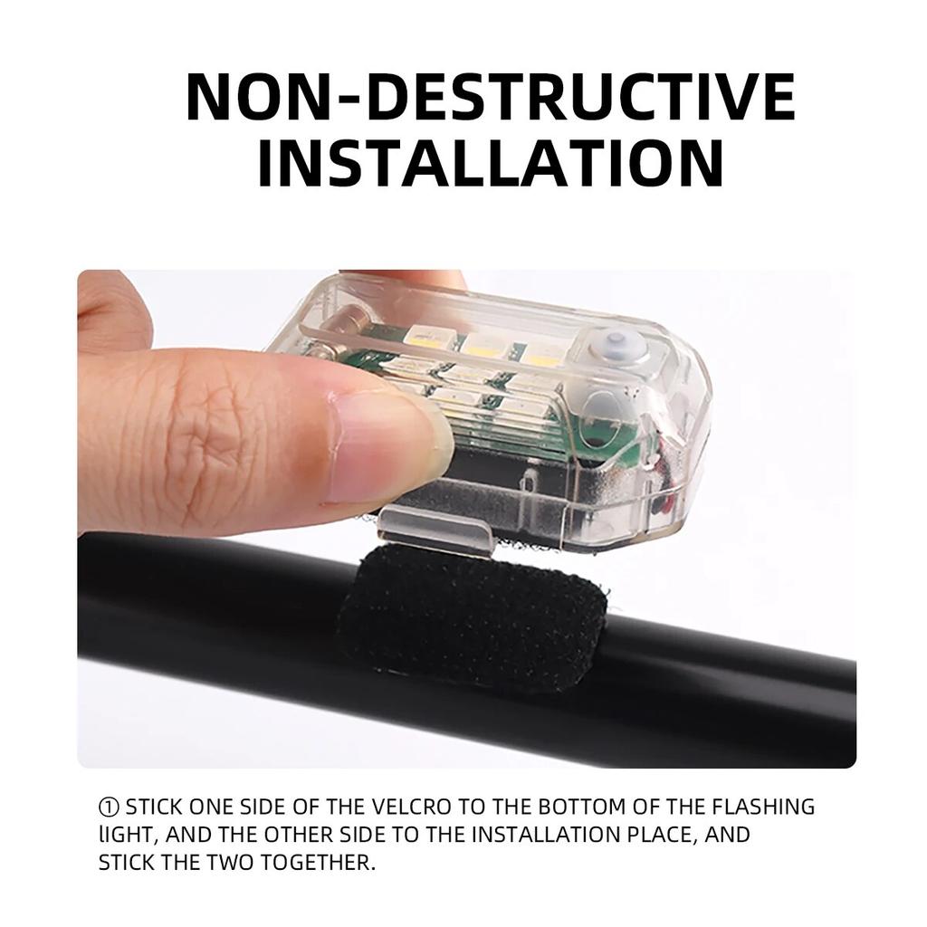 Выделите беспроводной пульт дистанционного управления светодиодный стробоскопический светильник для дрона стробоскопический светильник для самолета вспышка положение беспроводной светильник