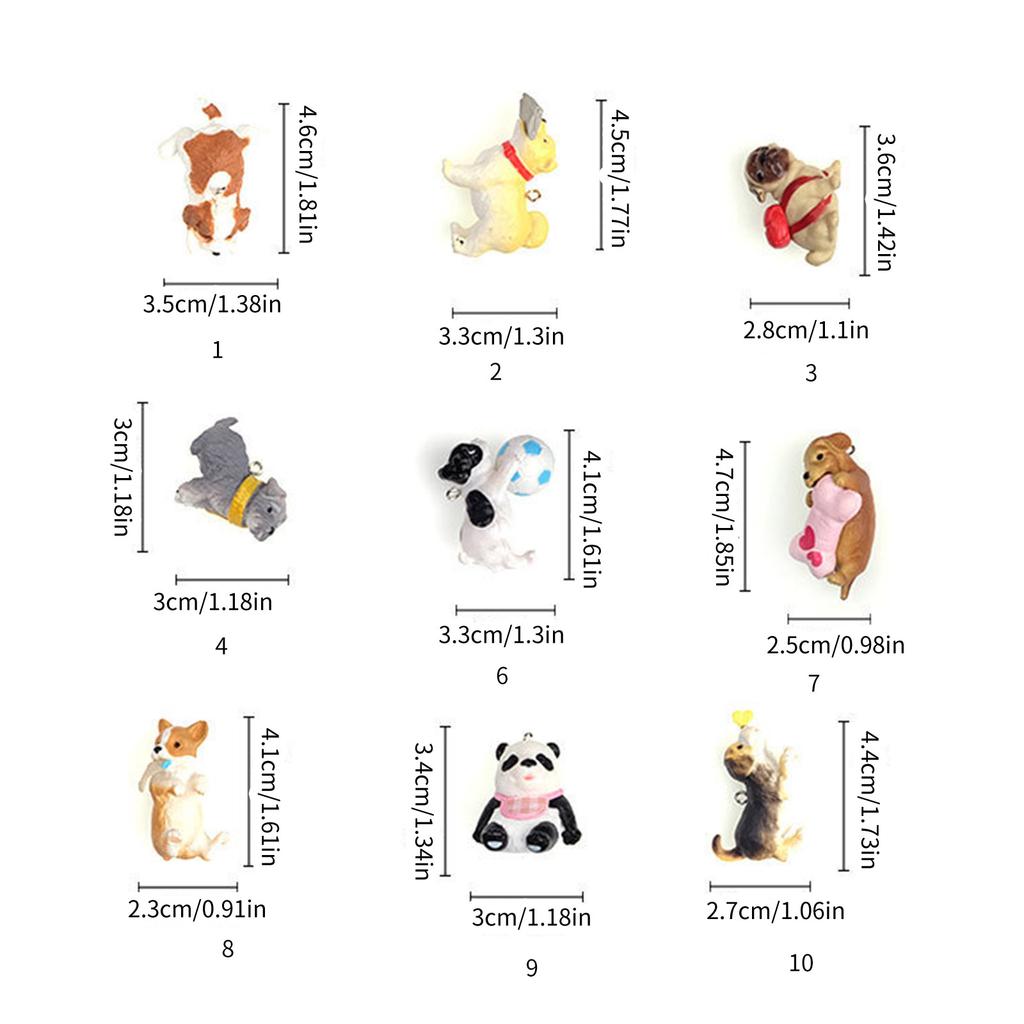 Собачьи украшения Шарм Ручная работа Аксессуары для украшений Подвеска в виде собаки ПВХ материал Подвеска в виде животного для серег Изготовление ювелирных изделий