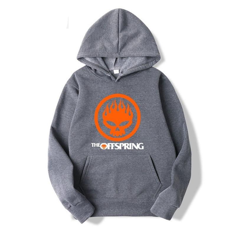 Новые Черные Худи Мужские The Offspring Череп Логотип Рок-группа Размеры от S до 4XL Летний Стиль Мужские худи
