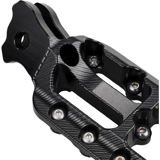 Electric Dirt Bike Foot Pegs CNC for Surron LBX Eride Pro SS 2.0 3.0 E Ride Pro SR/S 79Bike Falcon GT, Sur Ron Stable Wider Platform Footpegs Secure