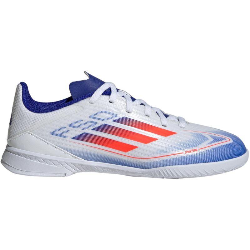 Adidas f50 league indoor soccer shoes Cloud White/Solar Red/Lucid Blue