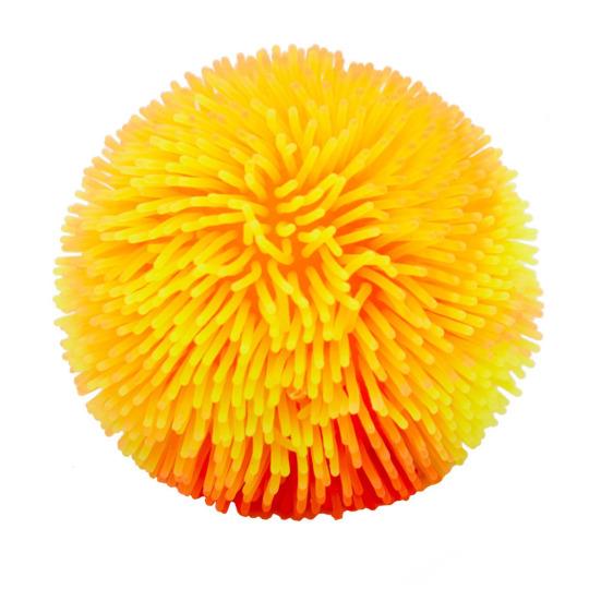 Hand Exercise Ball Stress Relief Fuzz Toy TPR Fuzzy Squeeze Fidget Anxiety Relieving Office Desk Toy for Focus Aid Relaxation Reusable