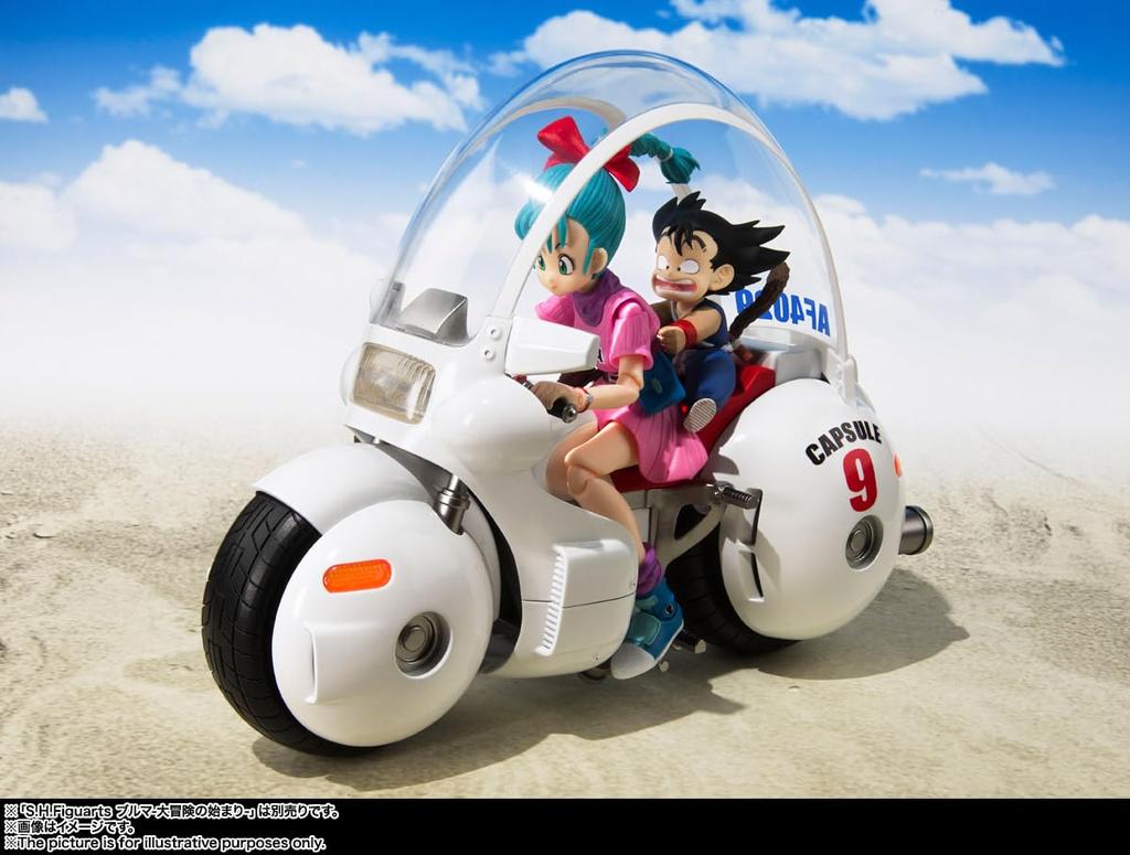 TAMASHII NATIONS Motorcycle Capsule 175mm ABS PVC Painted Action Figure S.H.Figuarts Bulma's -Hoi-Poi No. 9- (Reissue) Approx. & Die-cast &
