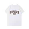 Women's Summer Retro Letter Print Loose Anti-Wrinkle Short-Sleeve T-Shirt