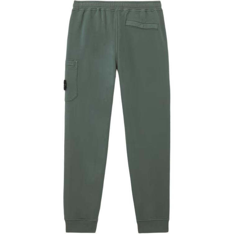 STONE ISLAND Ss25 Левая нога Невидимый карман Значок логотипа Кулиска Манжеты Вязаные спортивные штаны Мужские брюки Темно-зеленый K1S156200011S0051-V0053