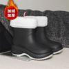 Fashion rain shoes women's short rain boots waterproof and sweet solid color rubber shoes kitchen non-slip car wash work wear-resistant
