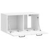Wall Mounted TV Cabinet High Gloss White 59.5 x 31 x 30 cm
