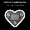 1 шт./2 шт. Солнечный автомобильный атмосферный светильник в форме сердца, декоративный светодиод для окна автомобиля с регулируемыми цветами и креплением на присоске