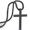 Stainless Steel Men's Necklace and Pendant - 50cm Black Men's Cord Necklace Gift for Men Gothic Chain Emo Jewelry Box Men's Jewelry