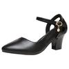 Cresfimix Sapatos Femininas женские симпатичные черные весенние офисные туфли из искусственной кожи на квадратном каблуке женские модные туфли-лодочки Zapatos De Mujer A288