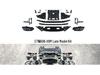 BMW E71 to G06-X6M Conversion Kit: Front/Rear Bumpers, Headlight Brackets, Fenders, and Engine Hood.