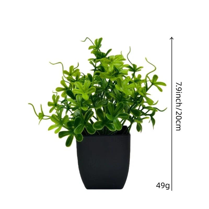 10-Piece Decorative Small Potted Green Plants for Home & Office