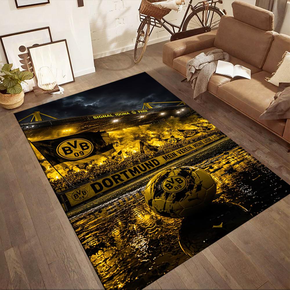 Borussia Dortmund Carpet Suitable For Hallway Game Room Balcony Bedrooms Antislip Rug Decorate Offices Perfect Gift For Valentine'S Wedding Birthday