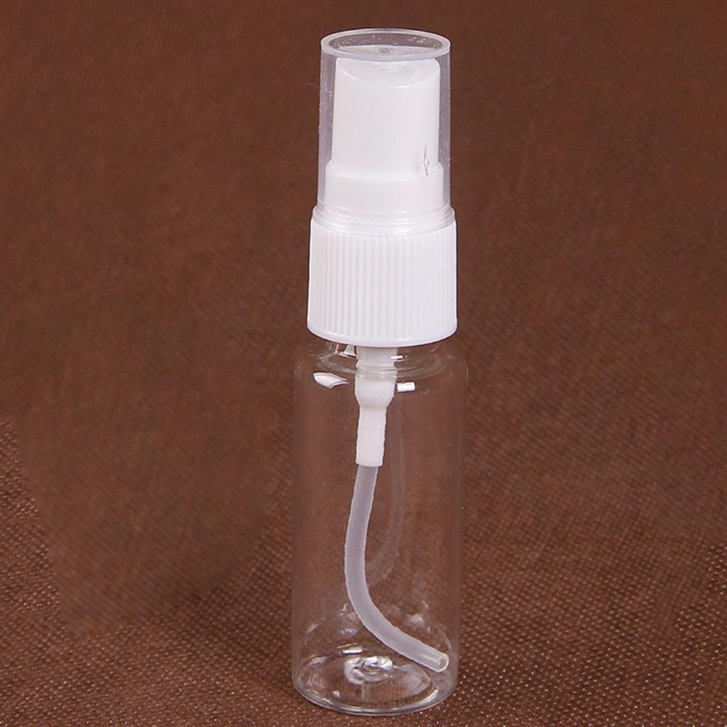 Portable Travel Transparent Plastic Empty Cosmetic Sample Spray Bottle Atomizer