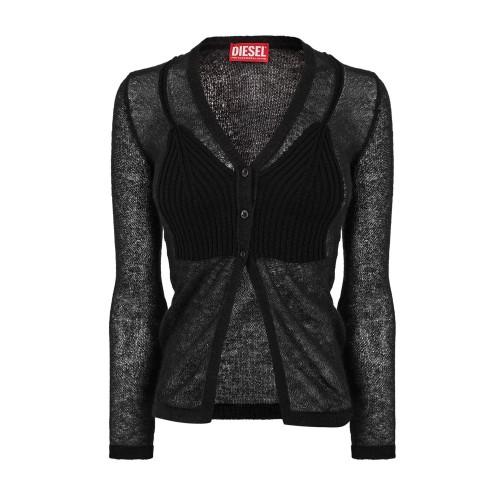 Diesel Womens/Ladies Arina V Neck Long-Sleeved Cardigan