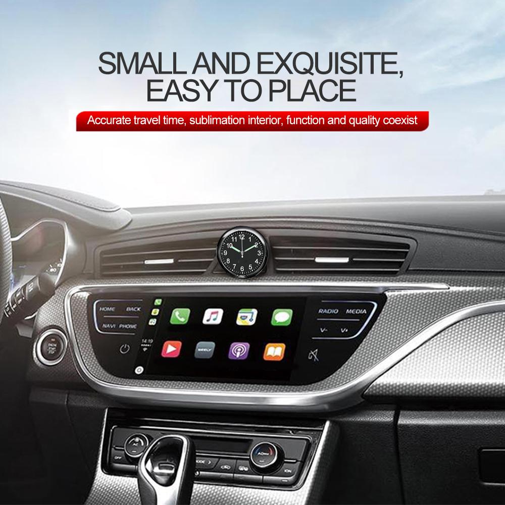 Универсальные автомобильные светящиеся цифровые наручные часы с бриллиантами кварцевые часы аксессуары встроенная кнопка батарея автомобильный воздуховод кварцевые часы