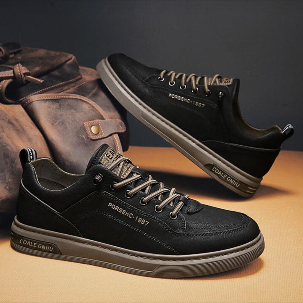 Повседневная обувь из искусственной ПУ черного цвета для ношения в помещении, японская обувь [adzu], Обувь, Кожа, Мужские кроссовки, Кожа, Удобная, Легкая, Повседневная, Белая, (Белый,