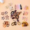 Elastic Hair Clips Set Lightweight Bow Barrettes New Girls Hair Accessories Set  Kids Hair Styling