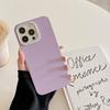Подходит для IPhone16promax, Однотонный кожаный чехол для телефона, Apple 15, Металлическое кольцо с бриллиантом для объектива