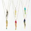 Movable Enamel Fish Necklace Colorful Gold Jewelry Personality Glazed Necklace  Women