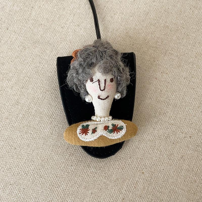 Handmade Plush Doll Lanyard & Magnetic Sunglasses Clip Necklace - Cute Versatile Choker & Sweater Chain for Women