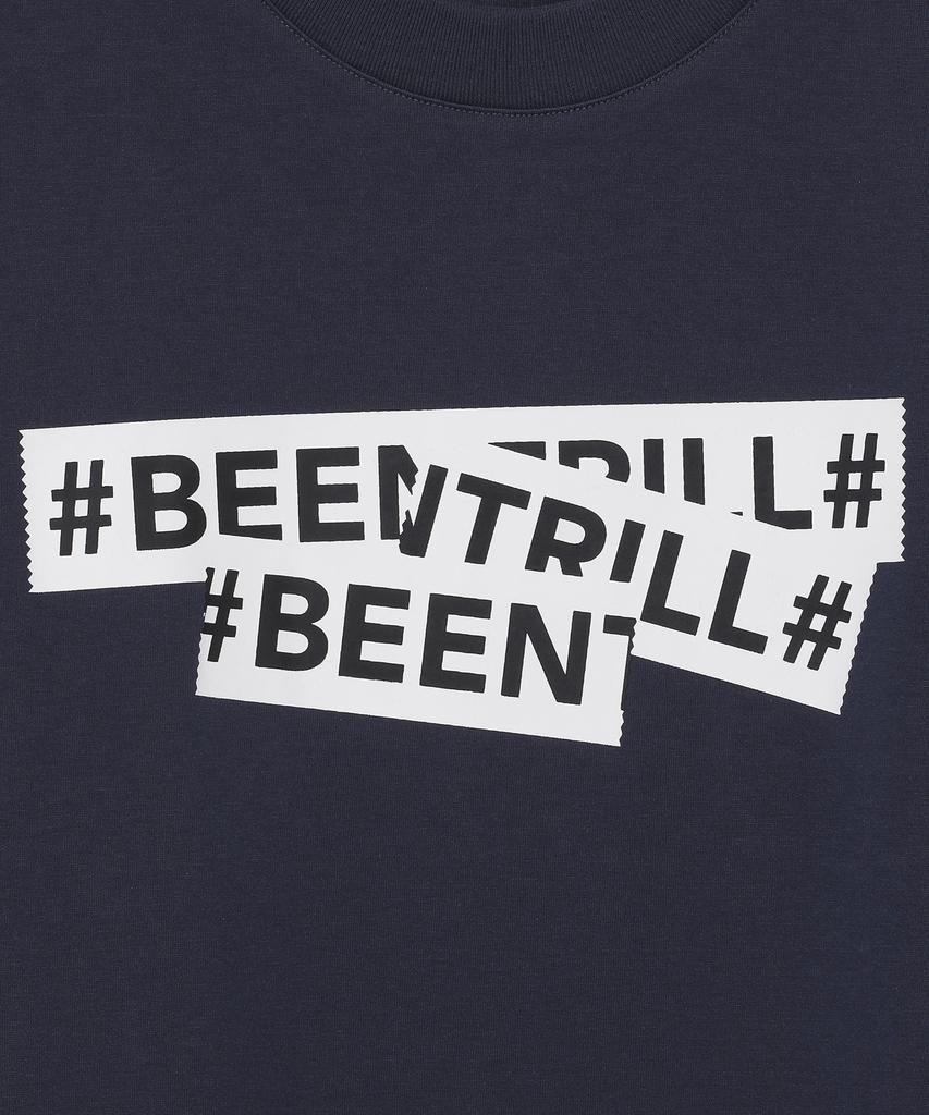 Футболка BEENTRILL с фирменной лентой (Индиго)