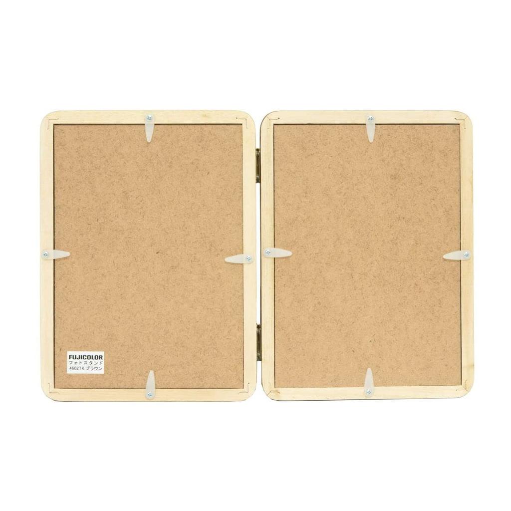 FUJICOLOR Photo 2L Size X 2 Brown Frame, Wooden, 4602TK, Sides,