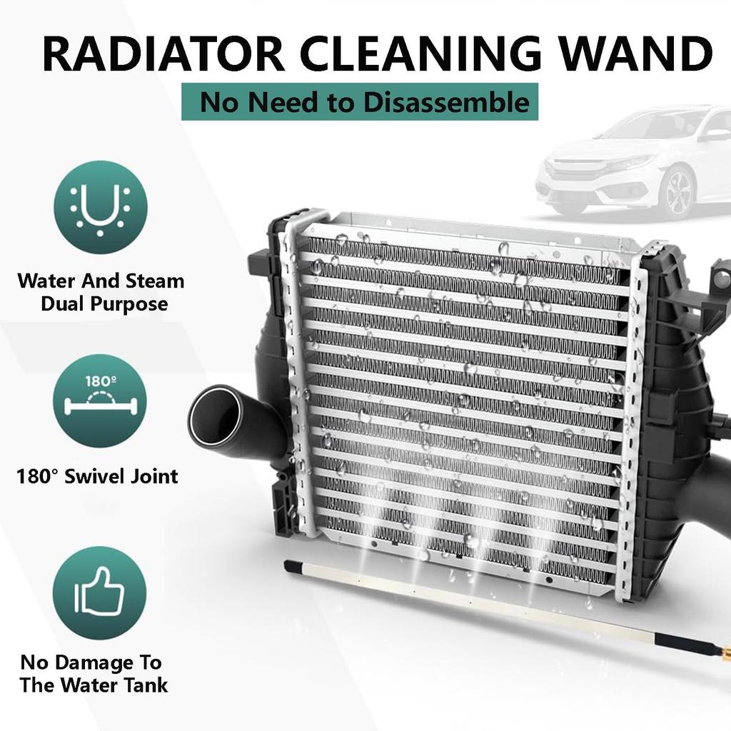 Car Water Tank Non Dismantling Cleaning Tool, Heavy-duty Truck Condenser Radiator -use Blowing Water Tank Cleaning