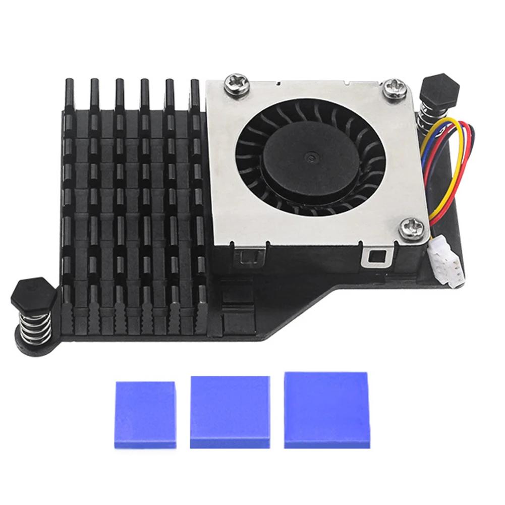 Активный кулер для Raspberry Pi 5, официальный вентилятор, совместимый держатель с радиатором, металлический радиатор, охлаждающий радиатор