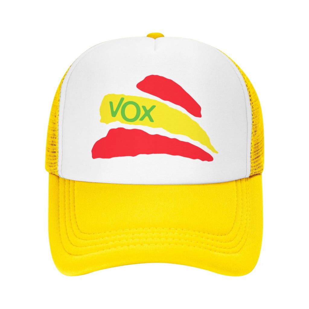 Vox испанский флаг дальнобойщик шляпа уличная женская унисекс регулируемая бейсболка для политической партии в Испании летние шляпы бейсболка