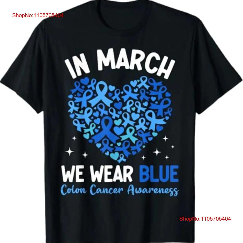 Colorectal Colon Cancer Awareness Blue Ribbon Colonoscopy T Shirt Vintage Top For Everyday Wear