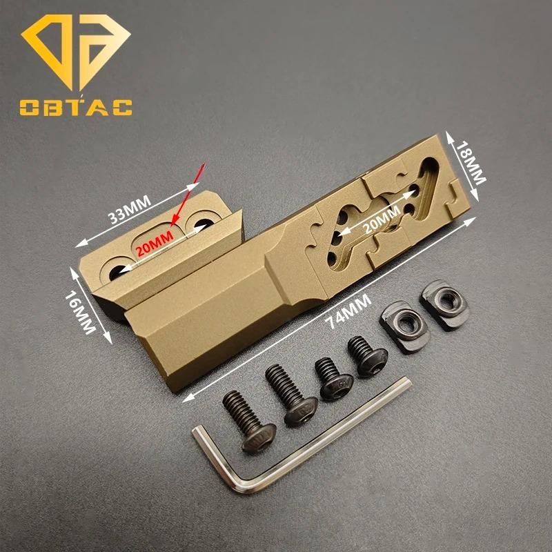 Airsoft Tactical Metal Offset Scout Light Mount for M300 M600 V2 Flashlight Mount Fit 20mm/M-system Rail Hunting Accessory2