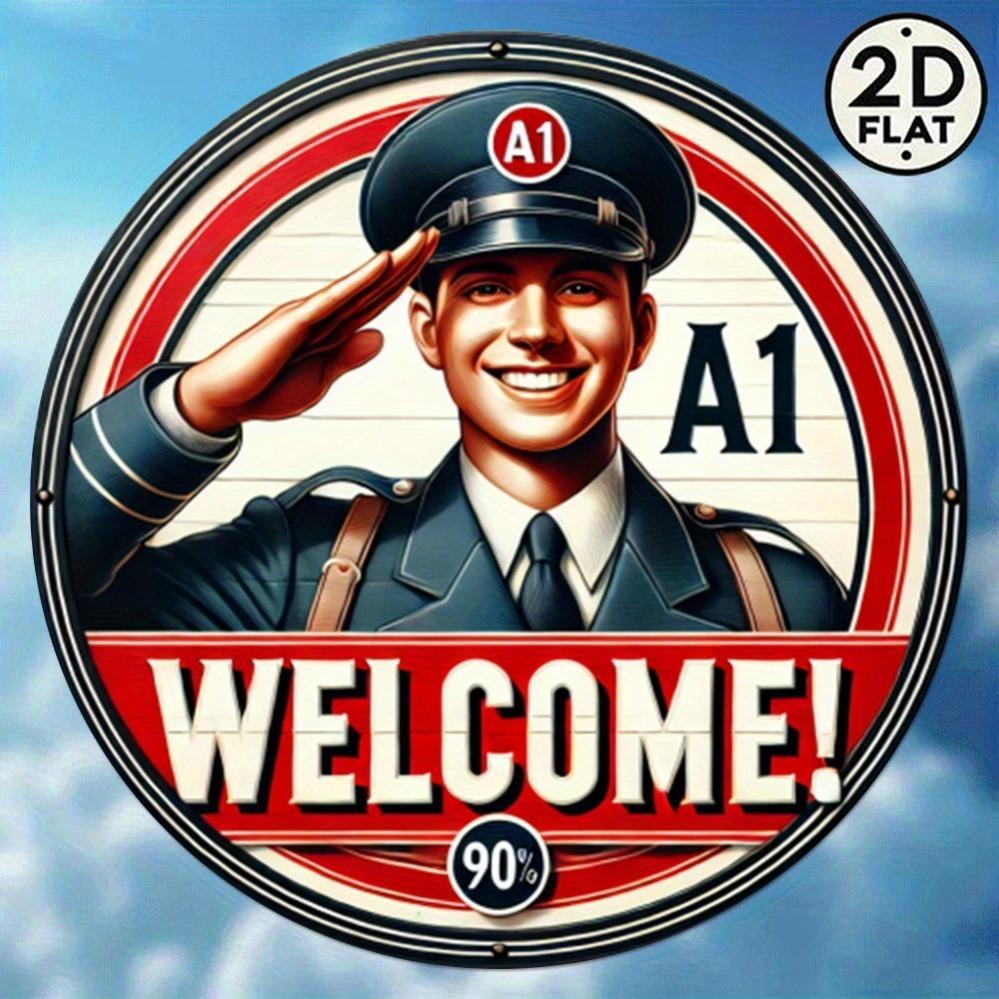 CIFBUY Retro Emergency Exit Sign Metal Wall Art Waterproof Durable Decor for Home Garage Bar Cafe Unique Gift