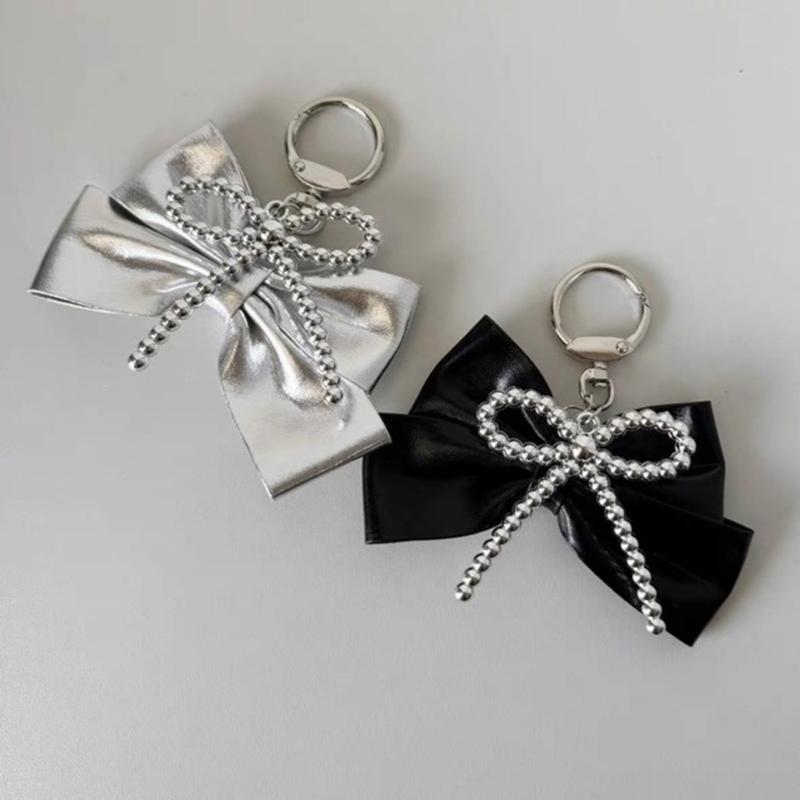 Elegant Keychain Pendant Accessory Portable Bowknot Phone Pendant Keychain Bag Decoration for Women and Girls