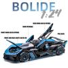 1:24 Бугатти Болид Сплав Спортивный Автомобиль Модель Литье Под Давлением Металл Игрушка Гонки Транспортные Средства Звук И Свет Игрушка Коллекция Подарок Для Детей