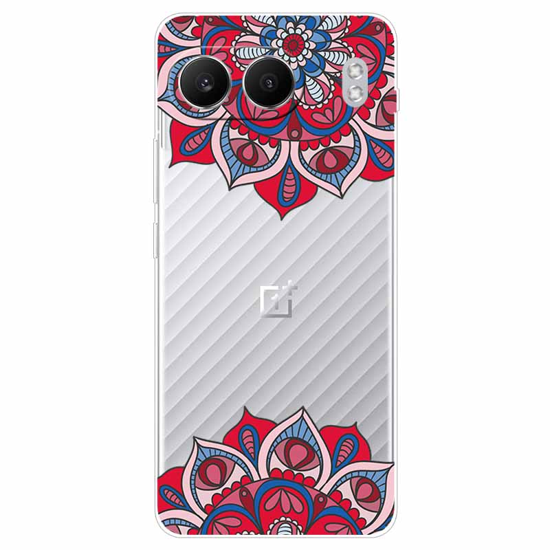Чехол для Oneplus Nord 4 6,74'' Цветы Прозрачный ТПУ Силикон Funda Capa для Oneplus Nord 4 Nord4 5G Мягкие Чехлы Сумки