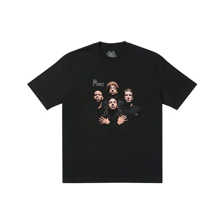 Palace Футболка Kinda Magic с пародией на персонажей группы Queen Band, топы унисекс, черная P20TS227