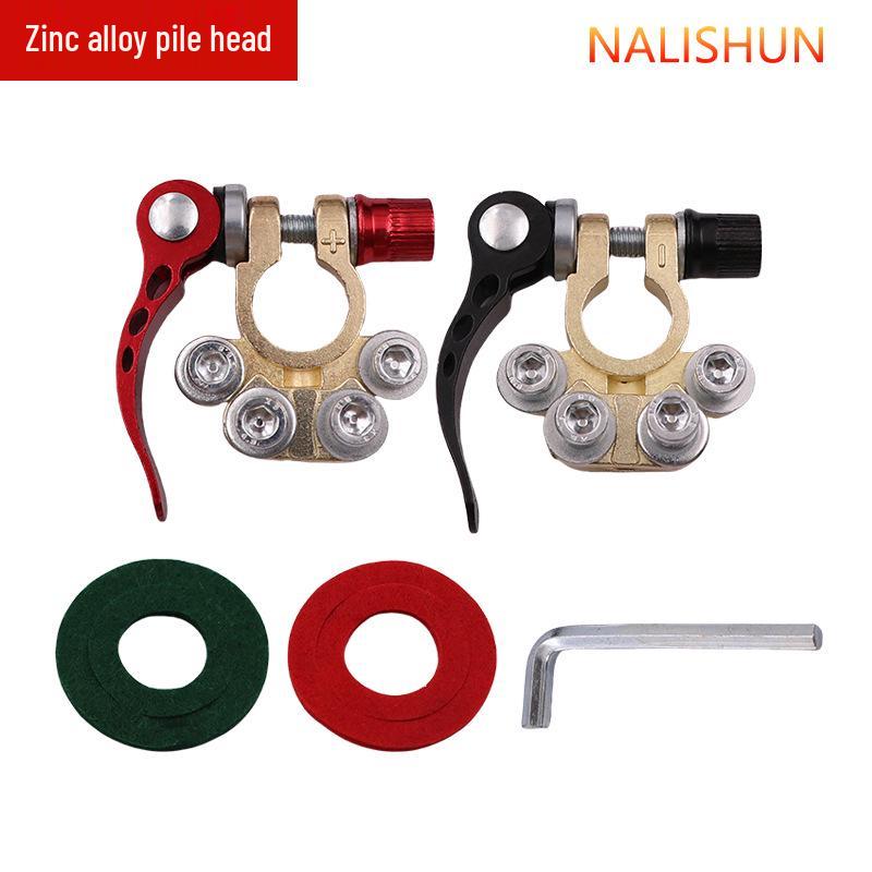 New Thickened Battery Terminal Post Brass Clamp Connector