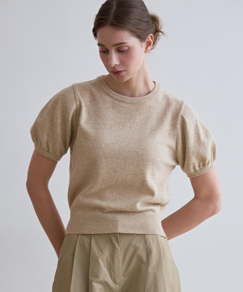 ODER Raccoon Wool Puff Pullover - Oatmeal