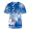 Funny Santa Claus Short Sleeve T-shirts Men Fashion 3D Print Celebrate The Holidays T-shirt Interesting Christmas Gift