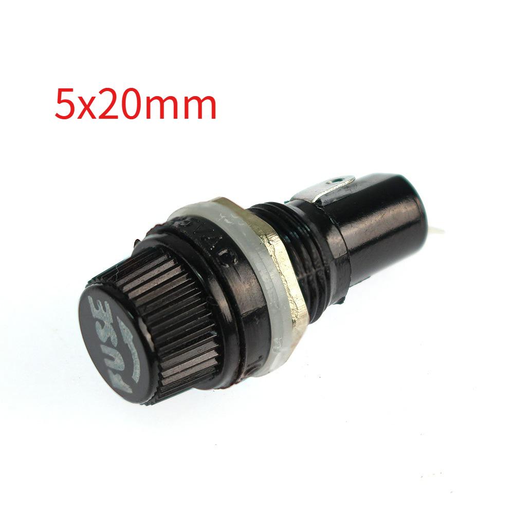 5pcs 250V Glass Fuse Holders 5*20mm 6*30mm Fuse Holder 5x20 6x30 Insurance Tube Socket Kit Fuse Holders1