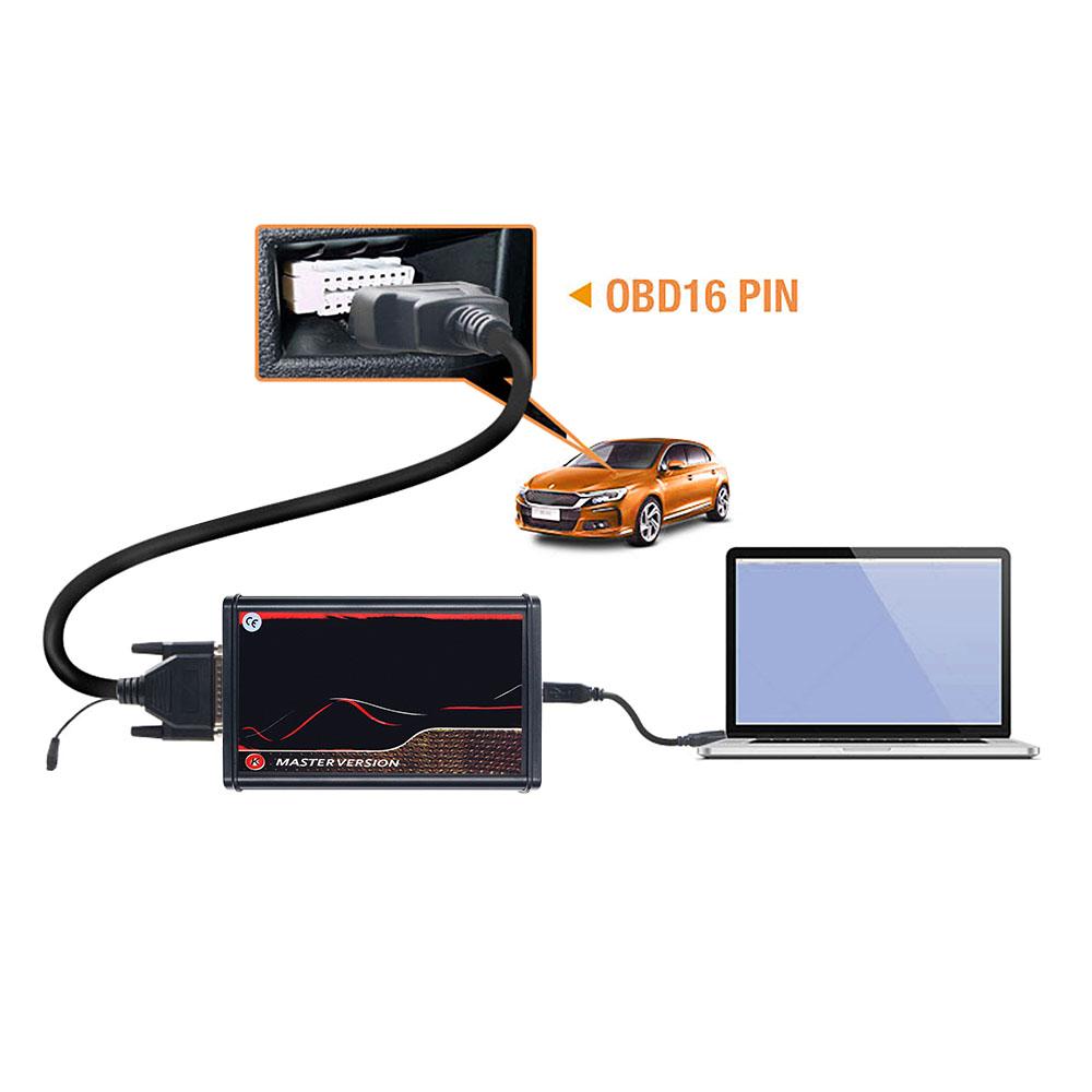 2.80 Онлайн ЕС Красный Kess V5.017 Ktag V7.020 Ksuit 2 Программатор OBD2 ECU Чип Инструмент Kess 5.017 K-tag 7.020 BDM Рамка ECU Мастер