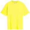 Вышитая хлопковая свободная футболка с коротким рукавом для мужчин, флуоресцентно-желтая 40HM229CW5