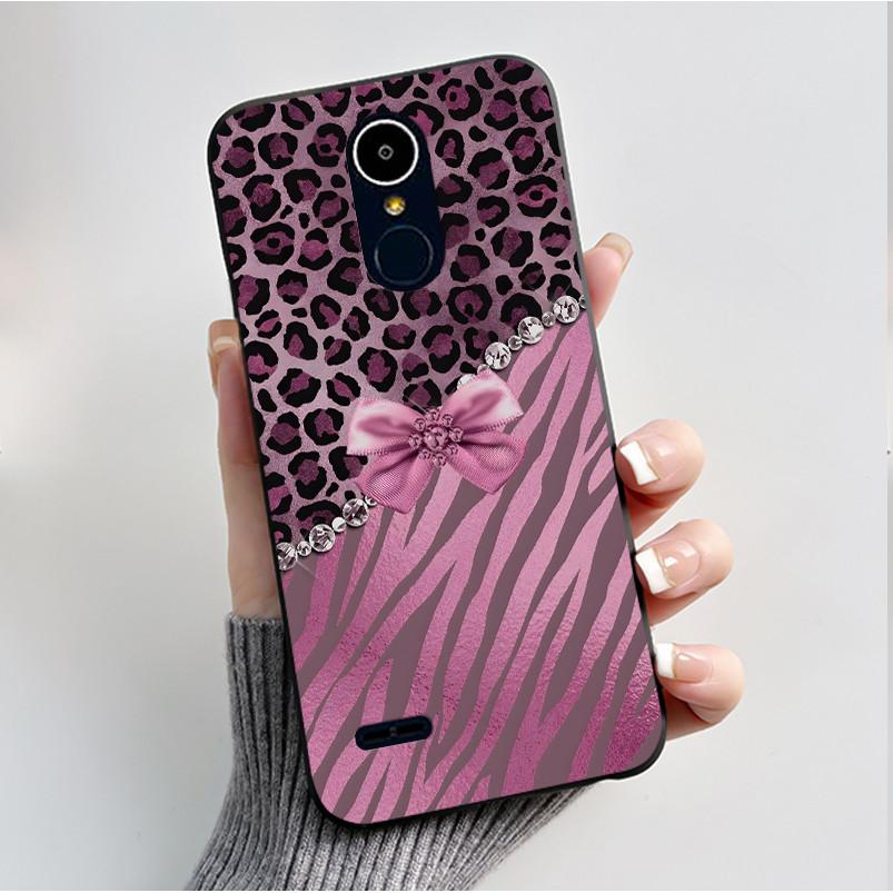 Чехол для LG K8 2017/LG K8 2018/LG K9 2018 Мягкий Силиконовый Черный Корпус для LG K10 2016/LG K10 2017 Чехол Милый Цветочный Мультяшный Чехол