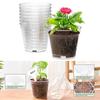 Уход за растениями, набор из восьми прозрачных горшков для рассады размером четыре дюйма